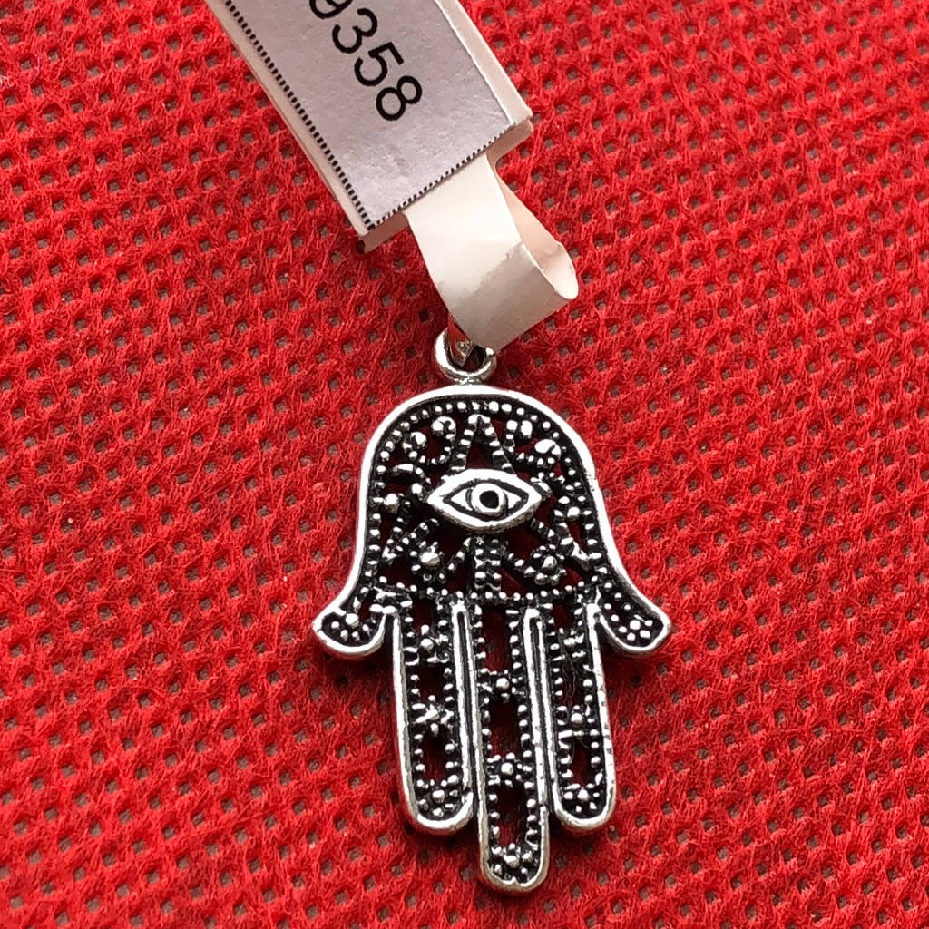 Nwt Sterling Silver Hamsa Evil Eye Hand Charm 925